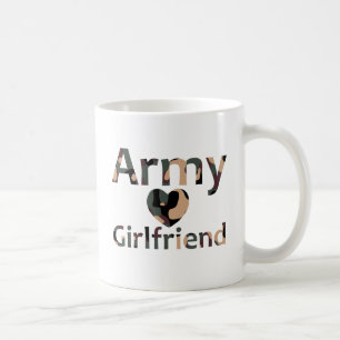 ArméflickvänCamo hjärta Kaffemugg