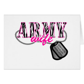 Arméfru Hälsningskort