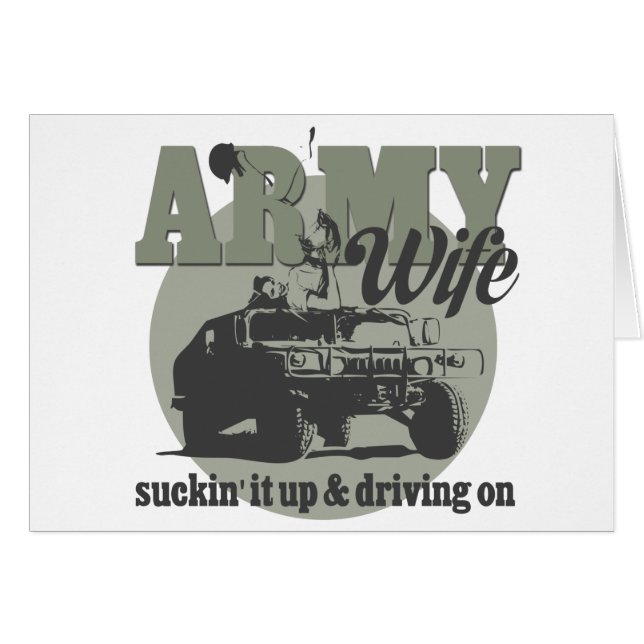 Arméfru Hälsningskort (Framsidan Horizontal)