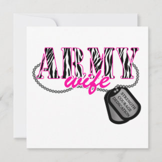 Arméfru Inbjudningar