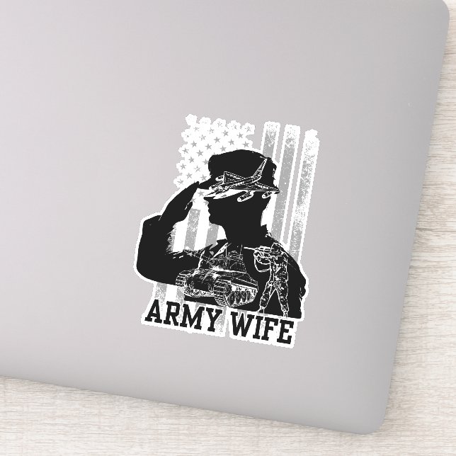 Arméfru Klistermärken (Detalj)