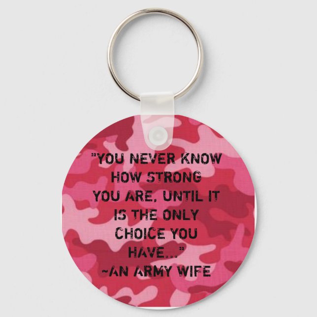 Arméfru...stark Nyckelring (Framsida)