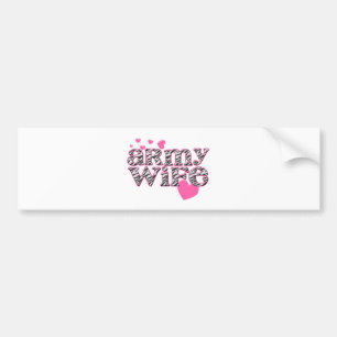 Arméfru [zebra tryck] bildekal