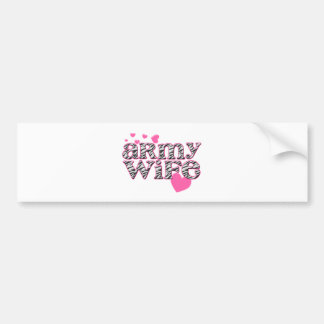 Arméfru [zebra tryck] bildekal