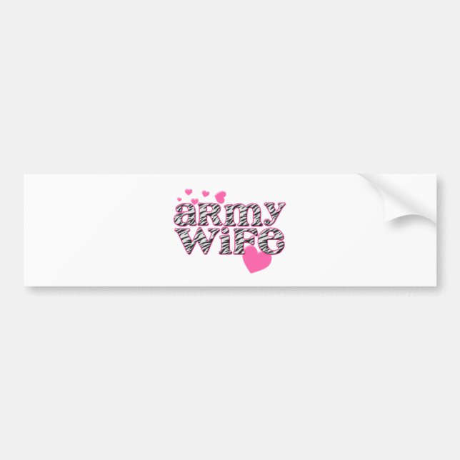 Arméfru [zebra tryck] bildekal (Framsidan)