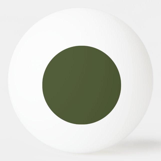 Armégrön enfärgad pingisboll (Framsidan)