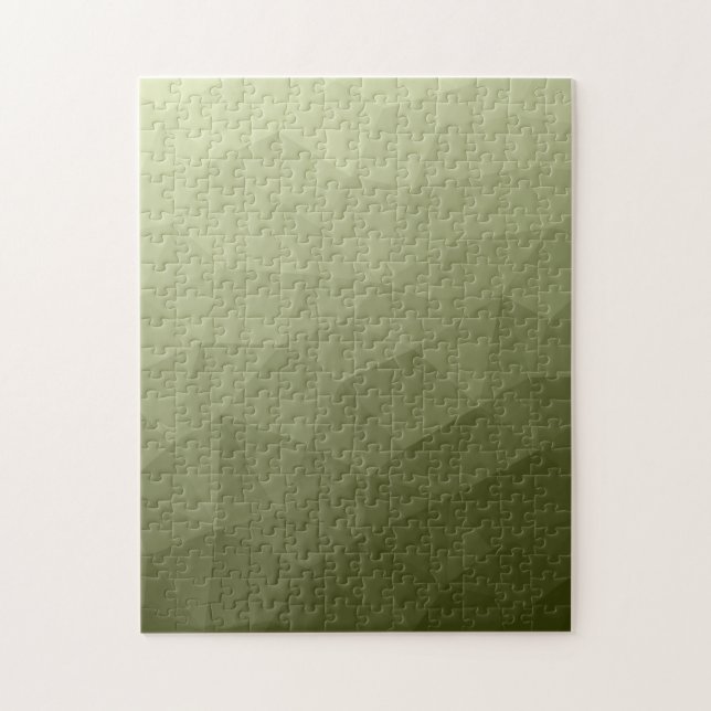 Armégrön gradient geometrisk nätmönster pussel (Vertikal)