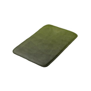 Armégrön olivgrön gradient geometrisk nätmönster badrumsmatta