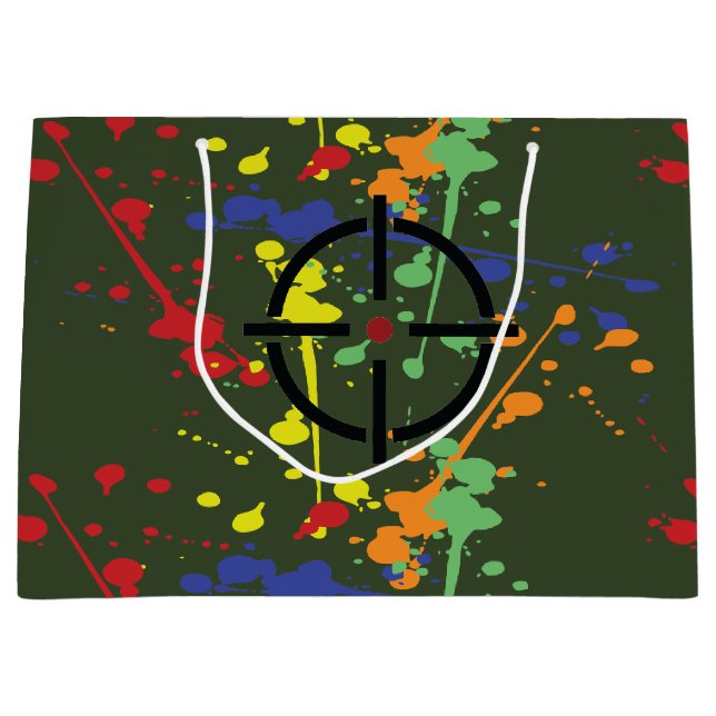 ArméGrönt Paintball Party Splatter Target (Framsidan)