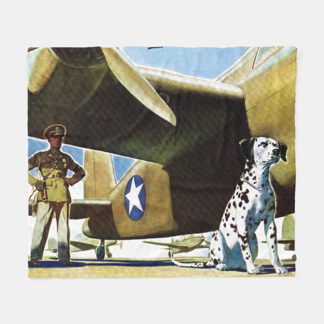 ArméHund Fleecefilt (Framsidan (Horisontell))