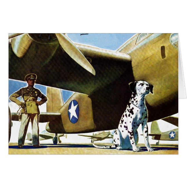 ArméHund Hälsningskort (Framsidan Horizontal)