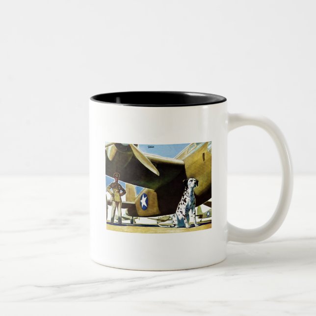 Arméhund Två-Tonad Mugg (Höger)
