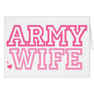 Arméhustru (rosa) hälsningskort