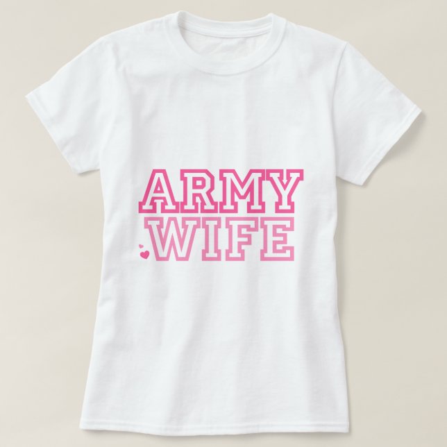 Arméhustru (rosa) t-shirt (Design framsida)