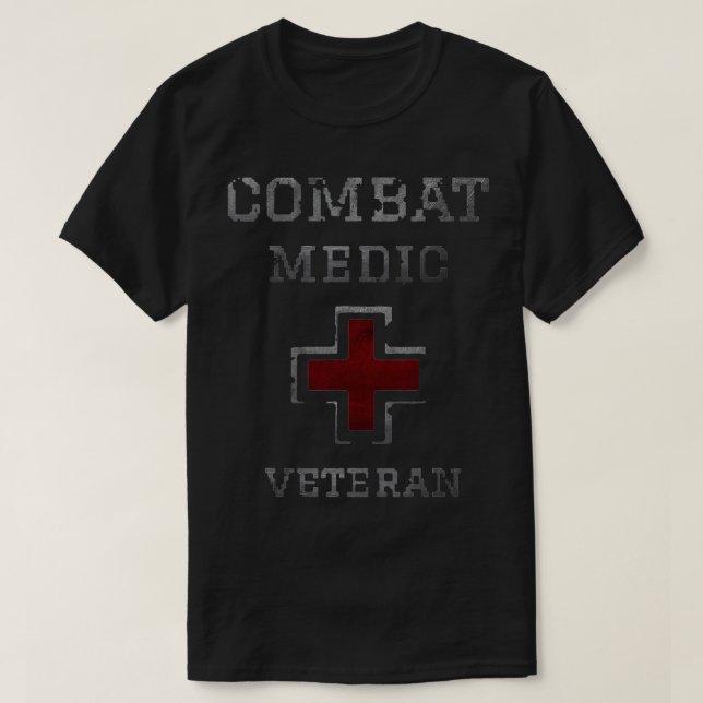 Armékambat Medic Veteran Military Veteran Retirem T Shirt (Design framsida)