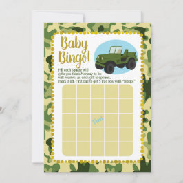 Armékamerans babyskor Bingo Game Inbjudningar