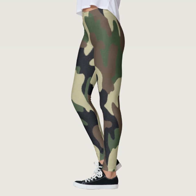 Armékamouflagedamasker Leggings (Vänster)
