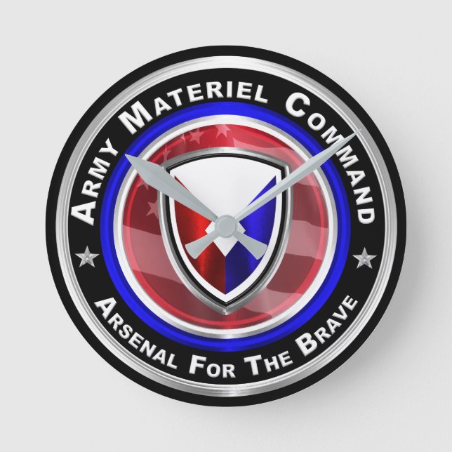 Armel Materiel Command Keepsaké Rund Klocka (Framsida)