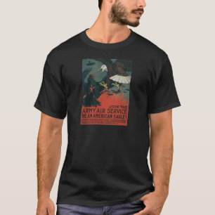Arméluft som är tjänste- circa 1917 tee