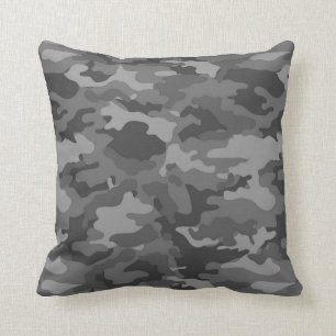 Armémörk - grå Camo kamouflage #1 kudder Kudde