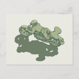 Armémotorcykelman Vykort