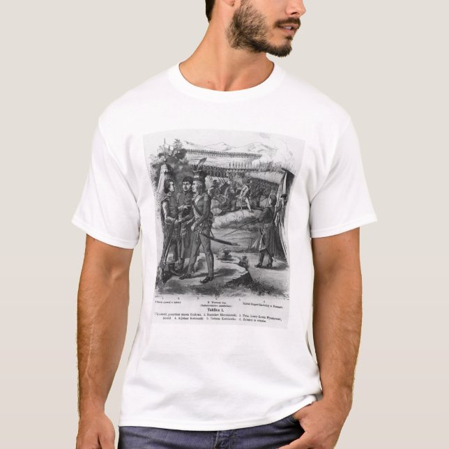 Armén av Tadeusz Kosciuszko, 1794 T-shirt (Framsida)