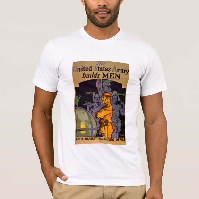 Armén bygger MÄN T Shirt (Framsida)