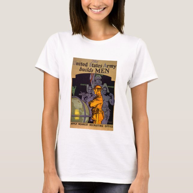 Armén bygger MÄN T-shirt (Framsida)