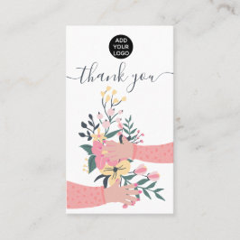 Armen Cute blommigt-bunten tack Visitkort