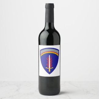 Armén Europa USAREUR Insignia Vinflaska Etikett