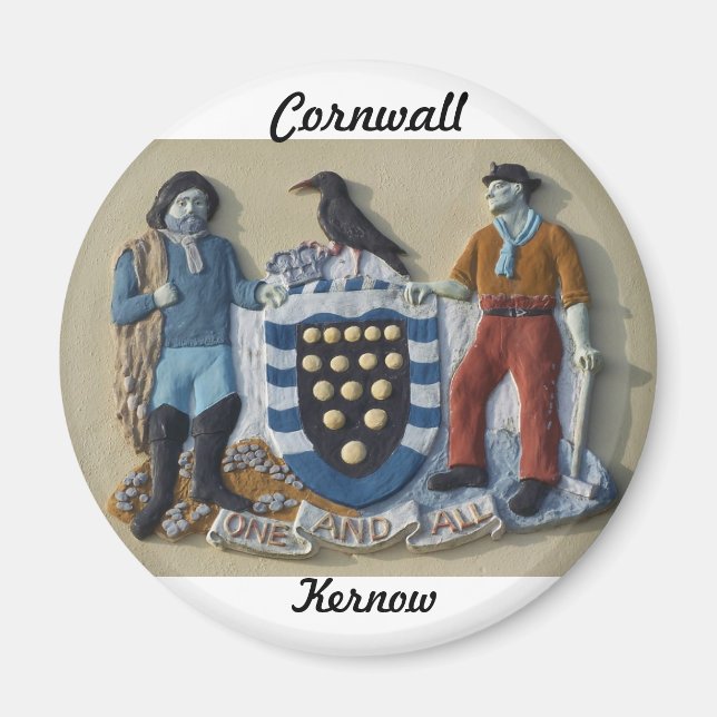 Armen för Cornwall Kernow Fridge Magnet (Framsidan)