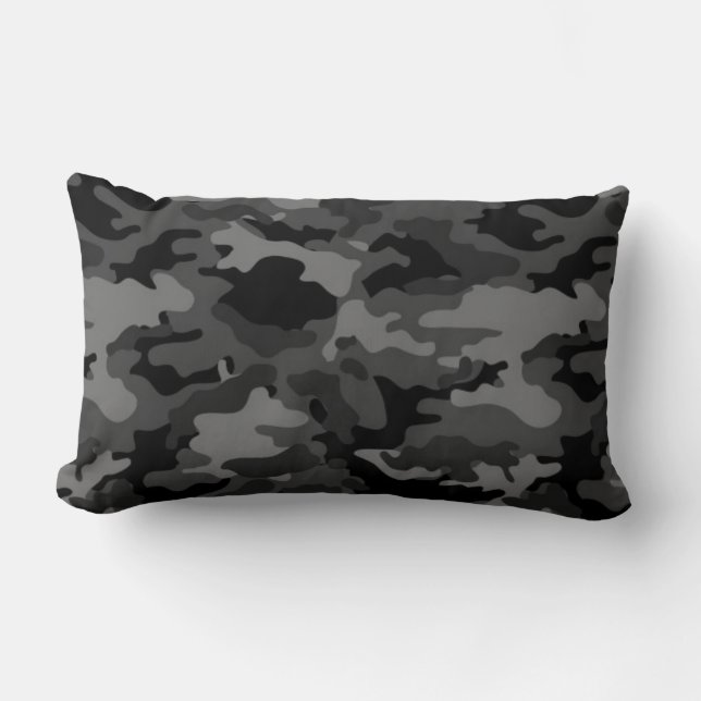 Armén svart Camo som kamouflage #2 kudder, kudder Lumbarkudde (Framsida)