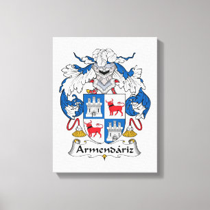Armendariz Family Crest Canvastryck