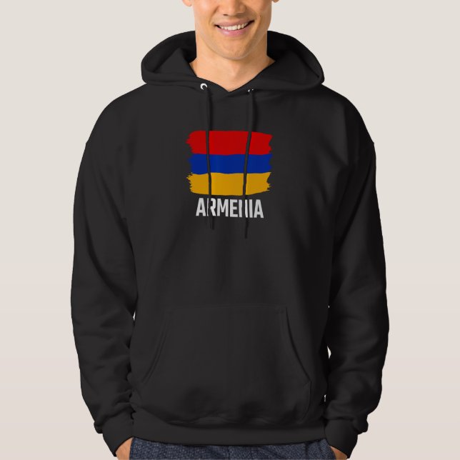 Armenia Armenian Flag Armenian Hoodie (Framsida)