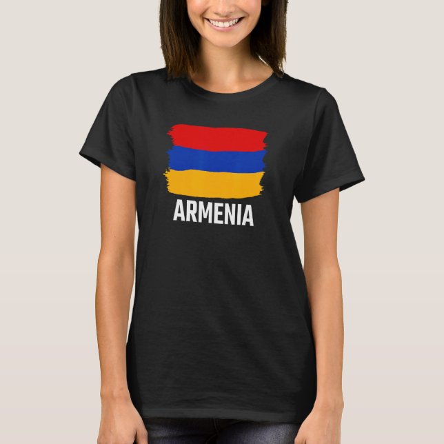 Armenia Armenian Flag Armenian T Shirt (Framsida)