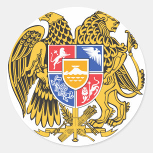 armenia emblem runt klistermärke