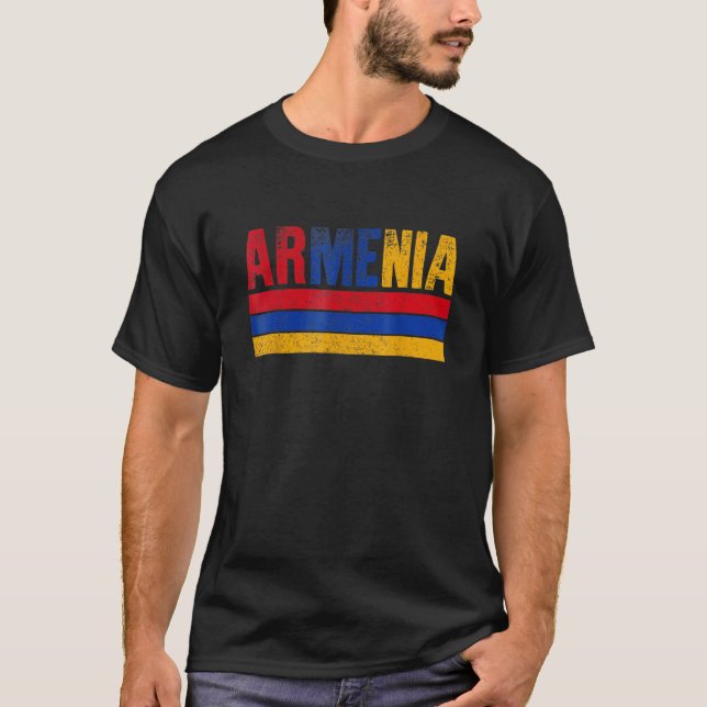 Armenia Flag Armenian Mens Womens Kids 1 T Shirt (Framsida)