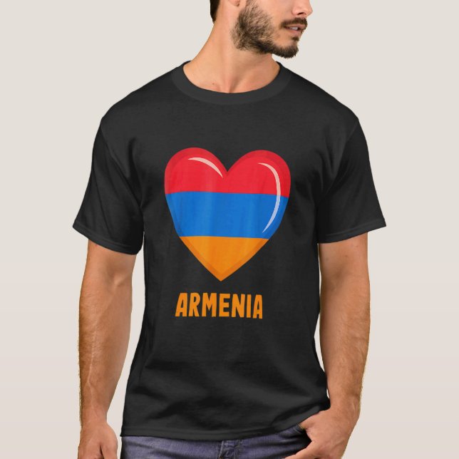 Armenia Flag   Armenian T Shirt (Framsida)