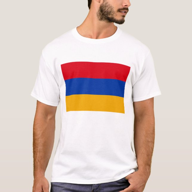 Armenia Flag T-Shirt, Patriotic T-Shirts, T Shirt (Framsida)