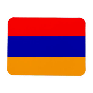 Armenia Flagga Premium Magnet
