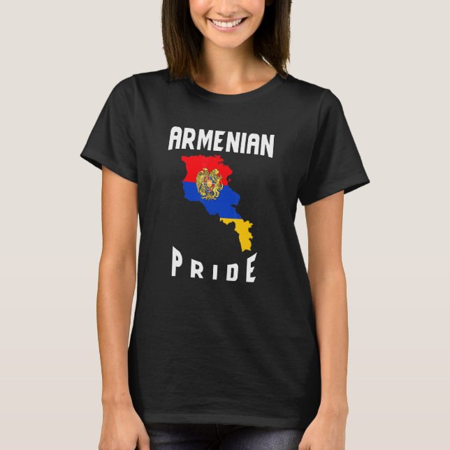 Armenia Flagga Proud Armenian T Shirt (Framsida)
