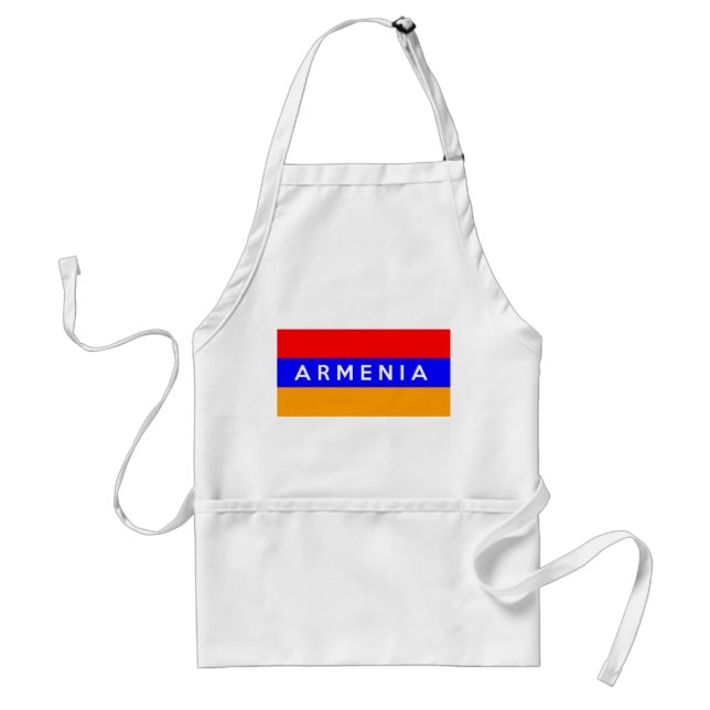 Armenia land flagga namn förkläde (Framsidan)