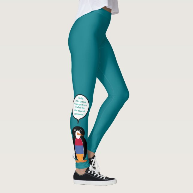 Armenia Talking Penguin Personlig Leggings (Höger)