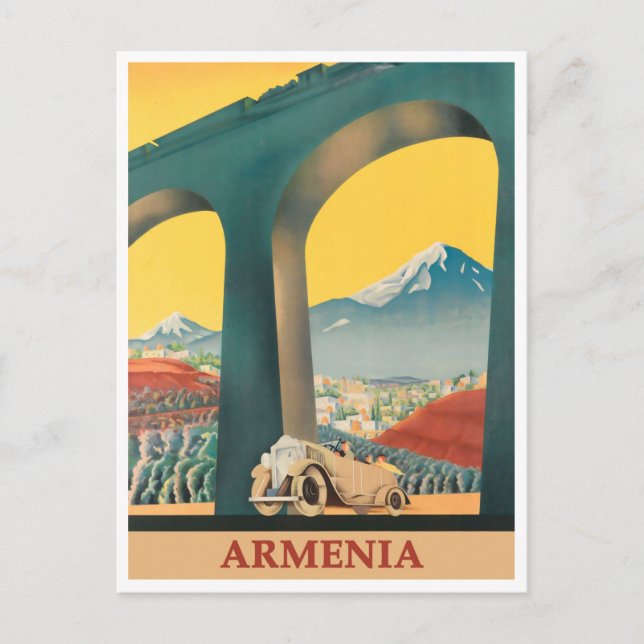 Armenia Vintage resor vykort (Framsida)