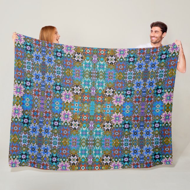 Armenian Folk Art Fleece Blanket (På plats)