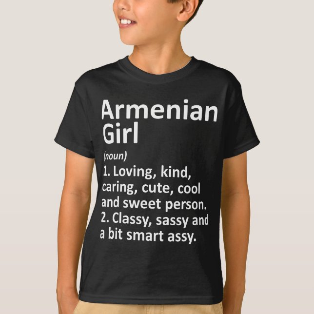ARMENIAN GIRL ARMENIA Gift Funny Land Home Root T Shirt (Framsida)