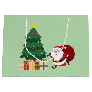 Armenian Happy New Year Cute Santa Gift Bag