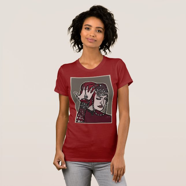 Armenian Woman Bella Canvas T-Shirt (Hel framsida)