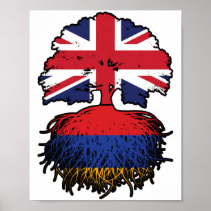 Armenien Armenian British UK Förenade kungariket S Poster