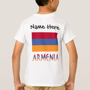 Armenien Armeniens flagga Svart Personalisering T Shirt